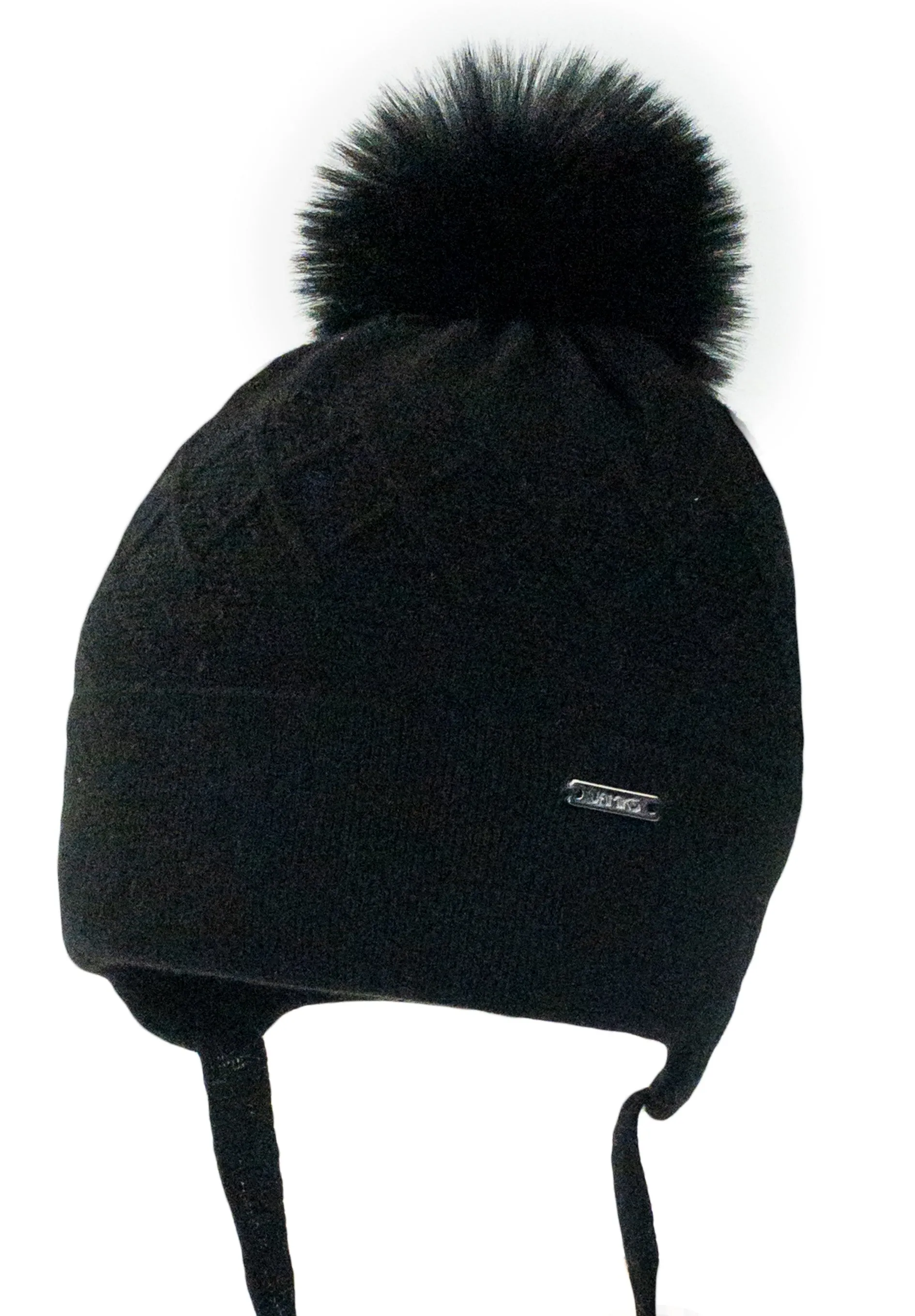 Jamiks Lenor Pom Hat - Black