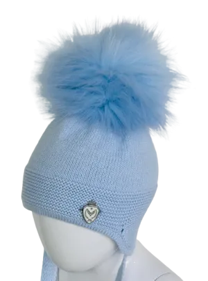 Jamiks Tabasco Knitted Pom Hat - Blue