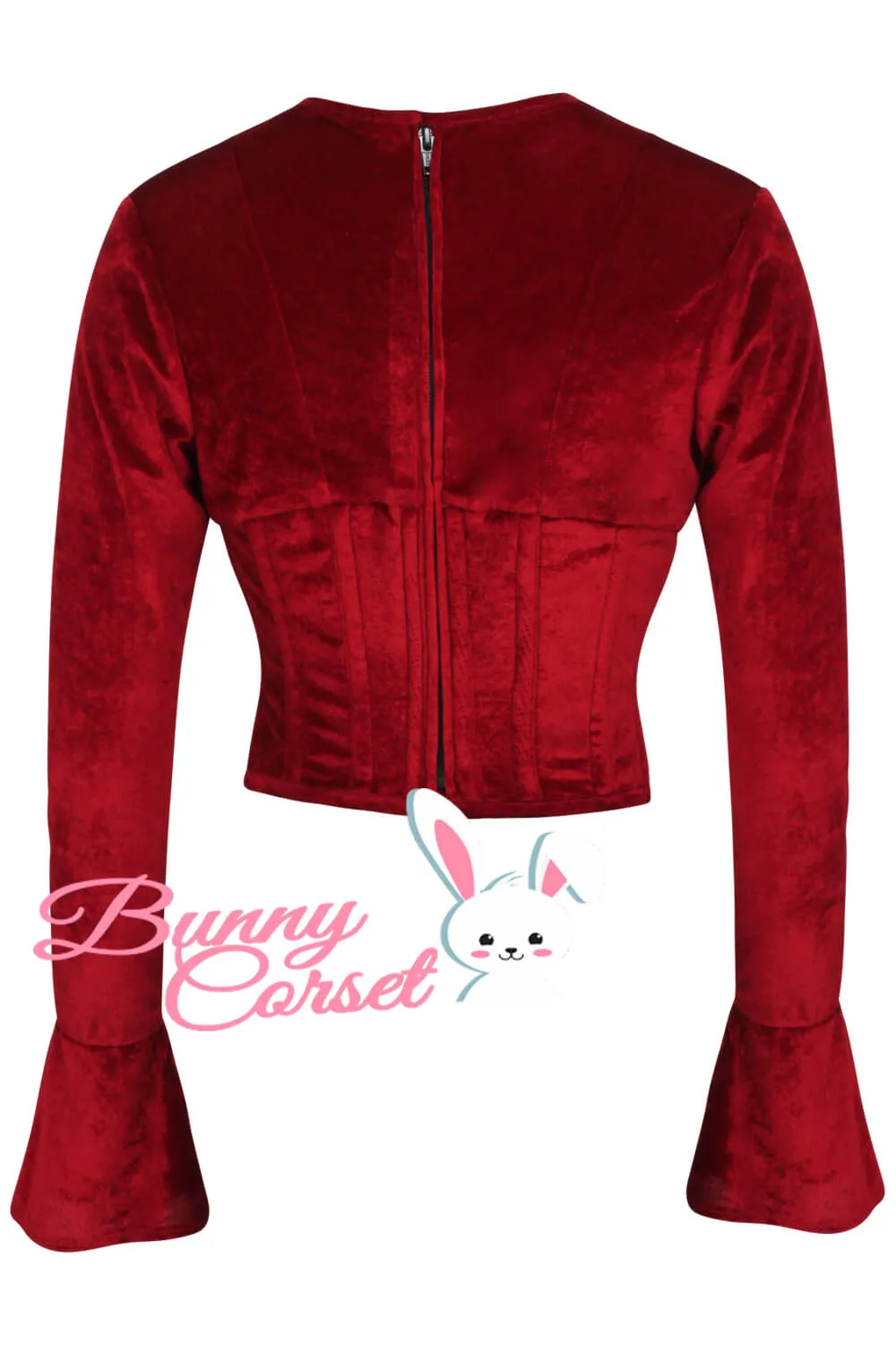 Janiela Maroon Corset Top
