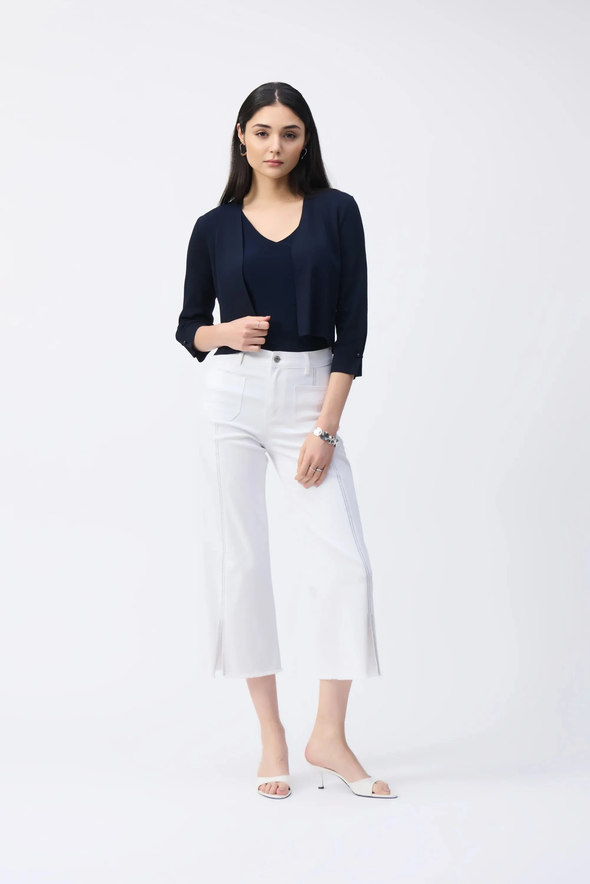 Joseph Ribkoff Sweater Knit Cardigan Midnight Blue