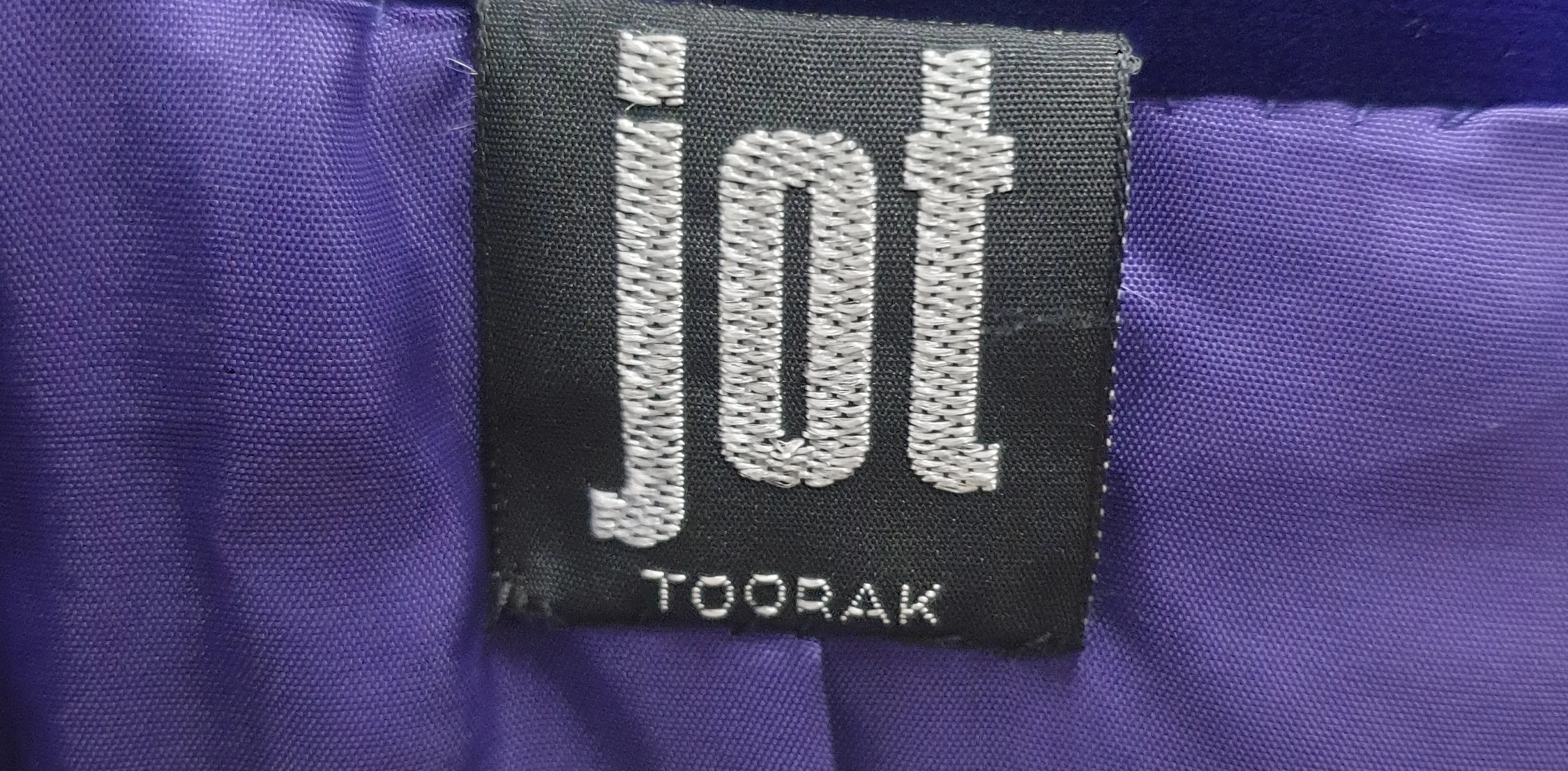 Jot Toorak lined purple velvet vintage coat, fits 12-14