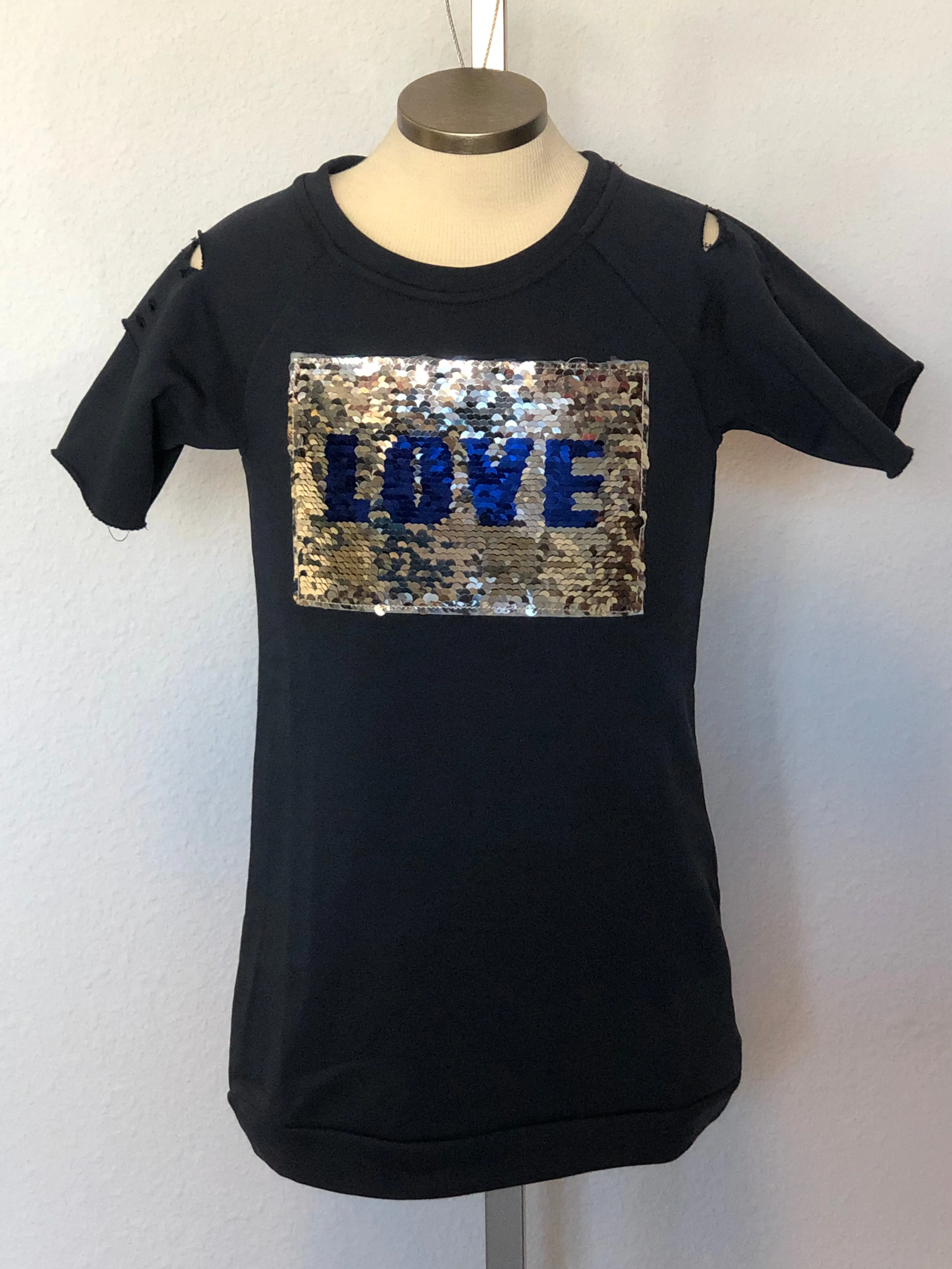 K SEQUIN LOVE DRESS