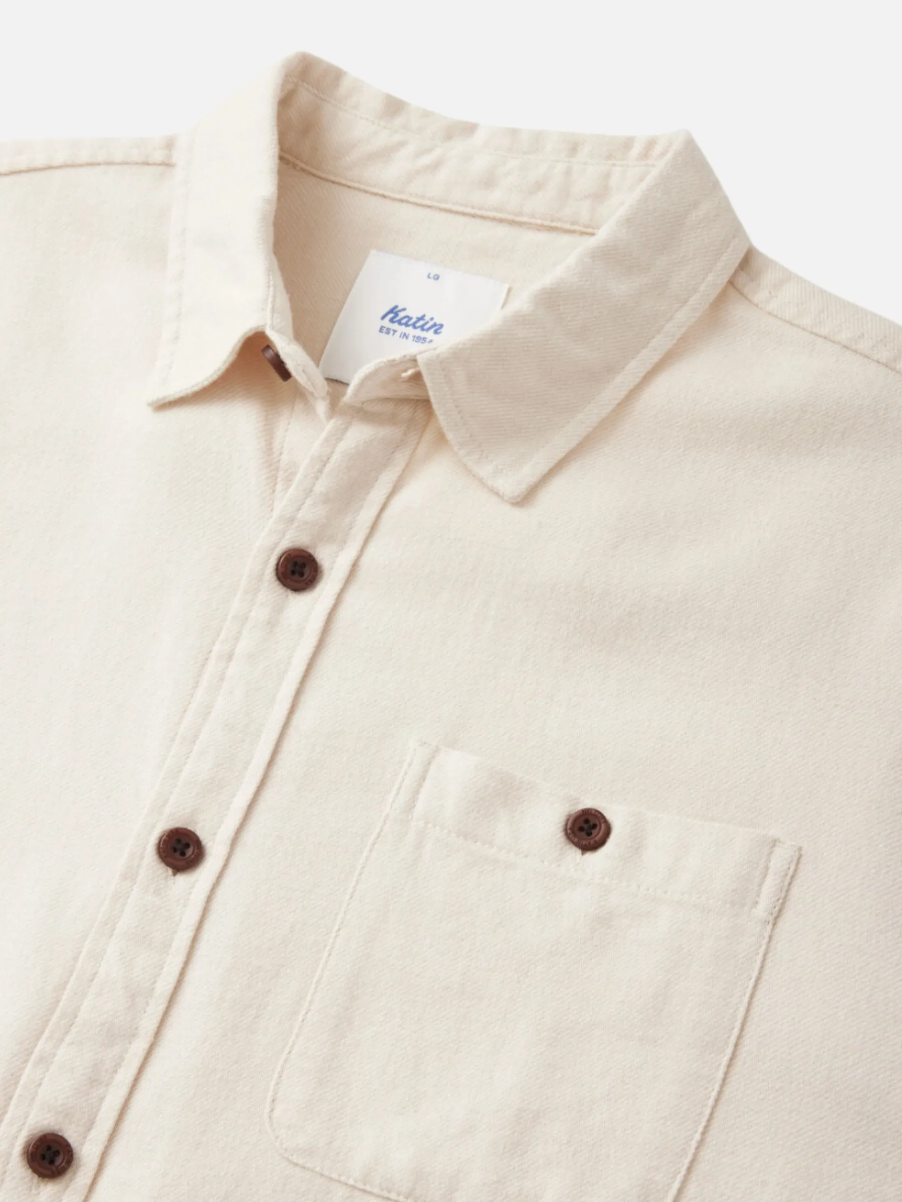 Katin Twiller Flannel - Vintage White
