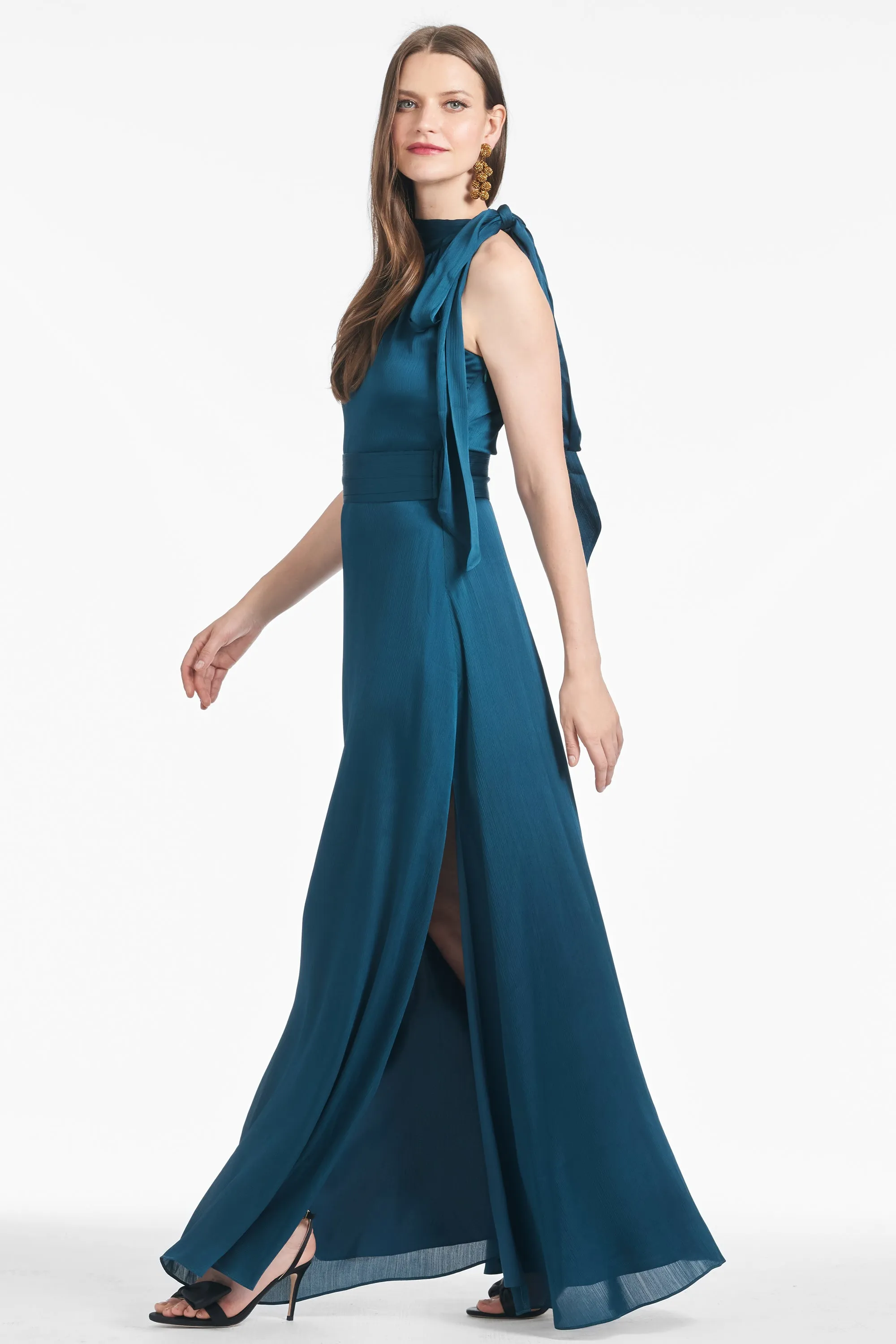 Kayla Gown - Bottle Green - Final Sale