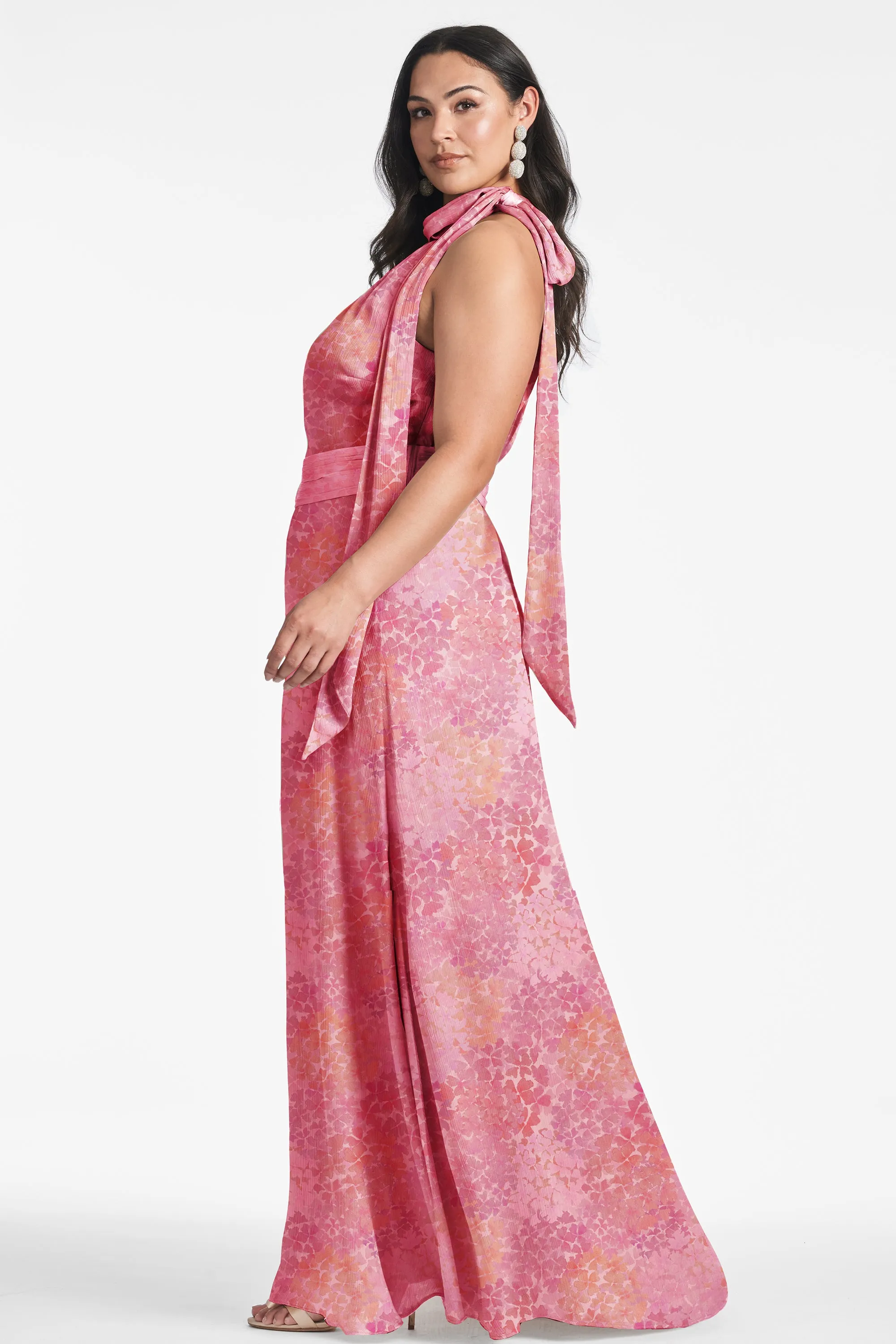 Kayla Gown - Pastel Sunset Hydrangea