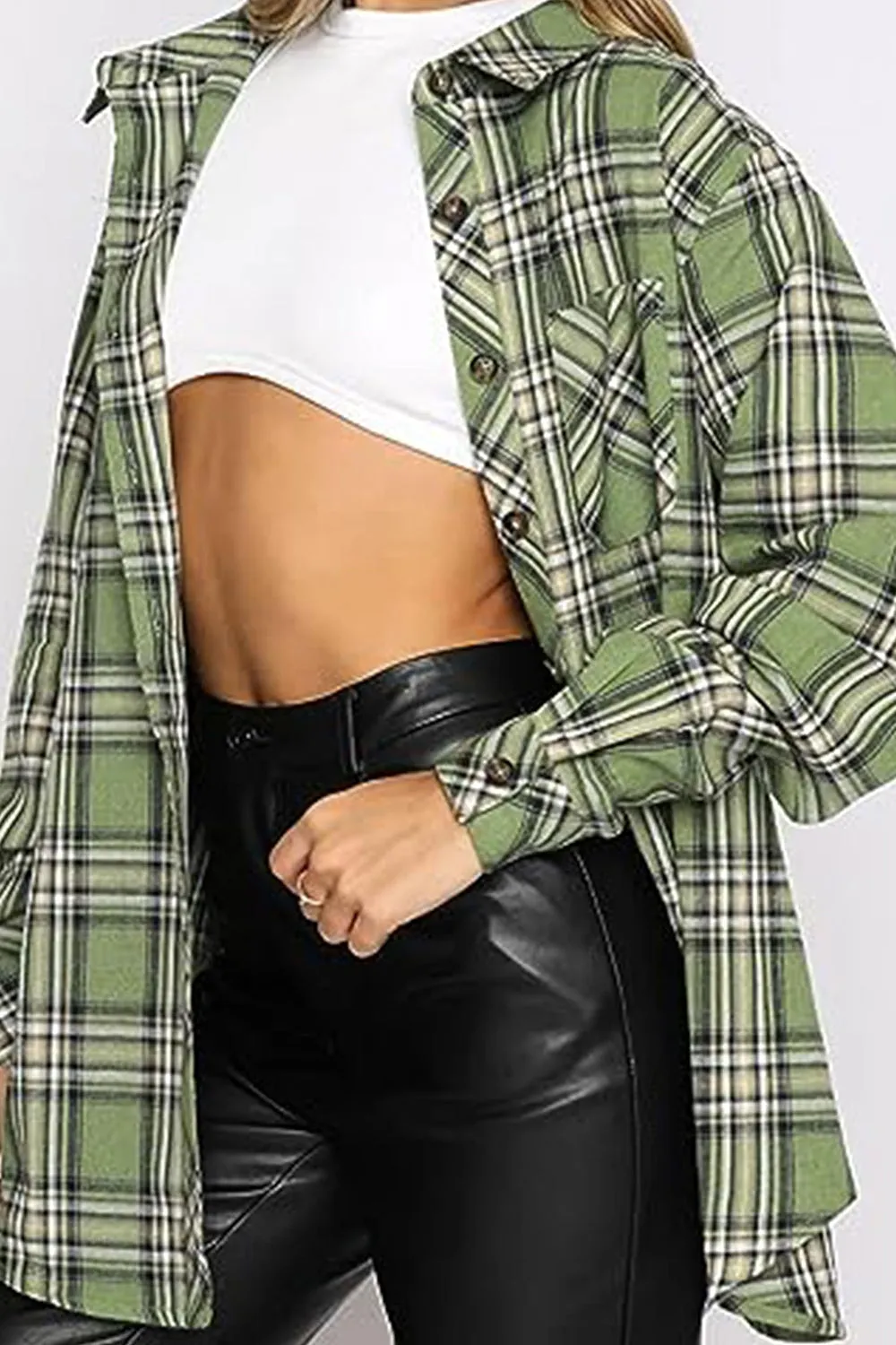 Kendra Plaid Long Sleeve Flannel