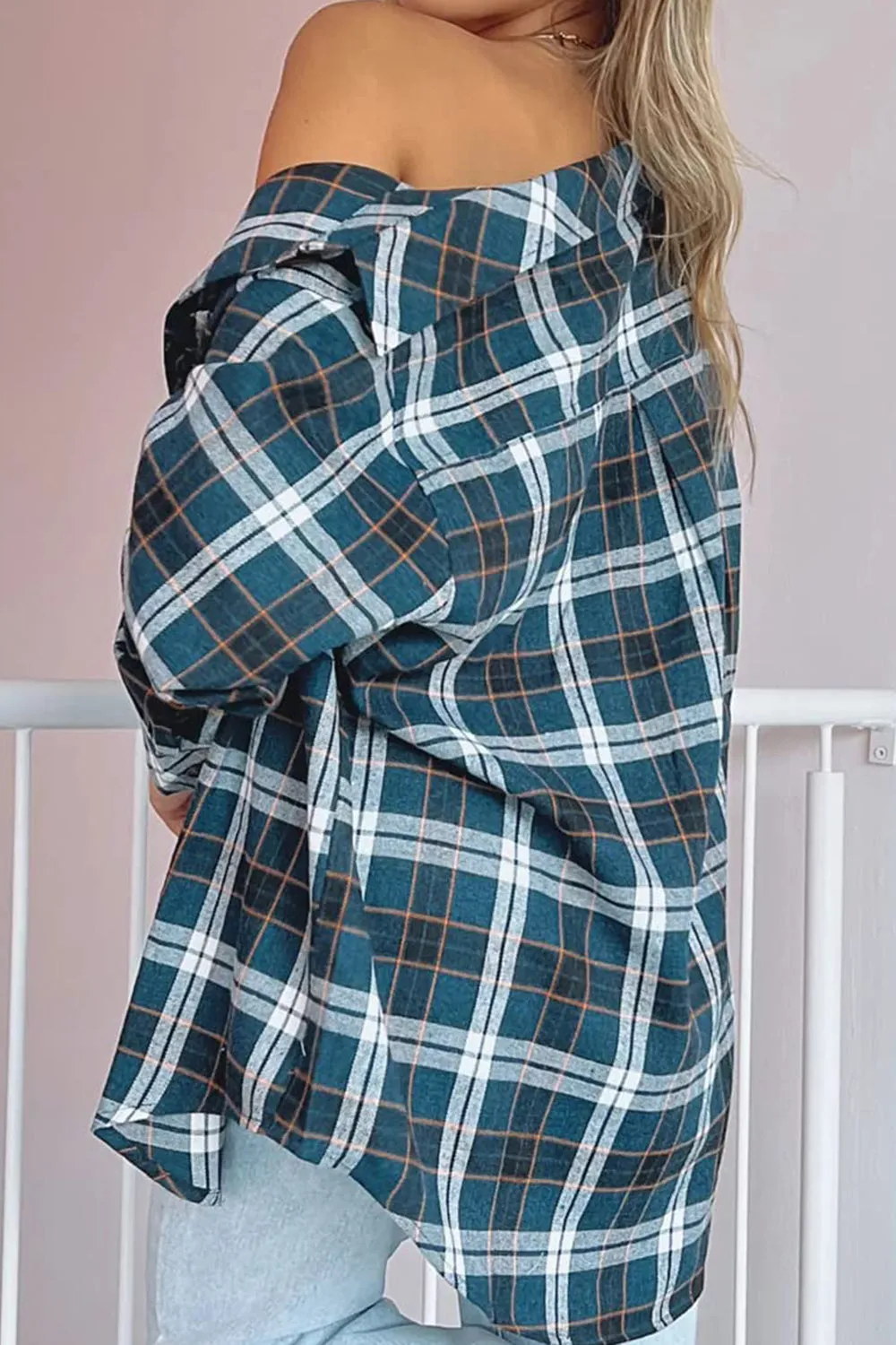 Kendra Plaid Long Sleeve Flannel