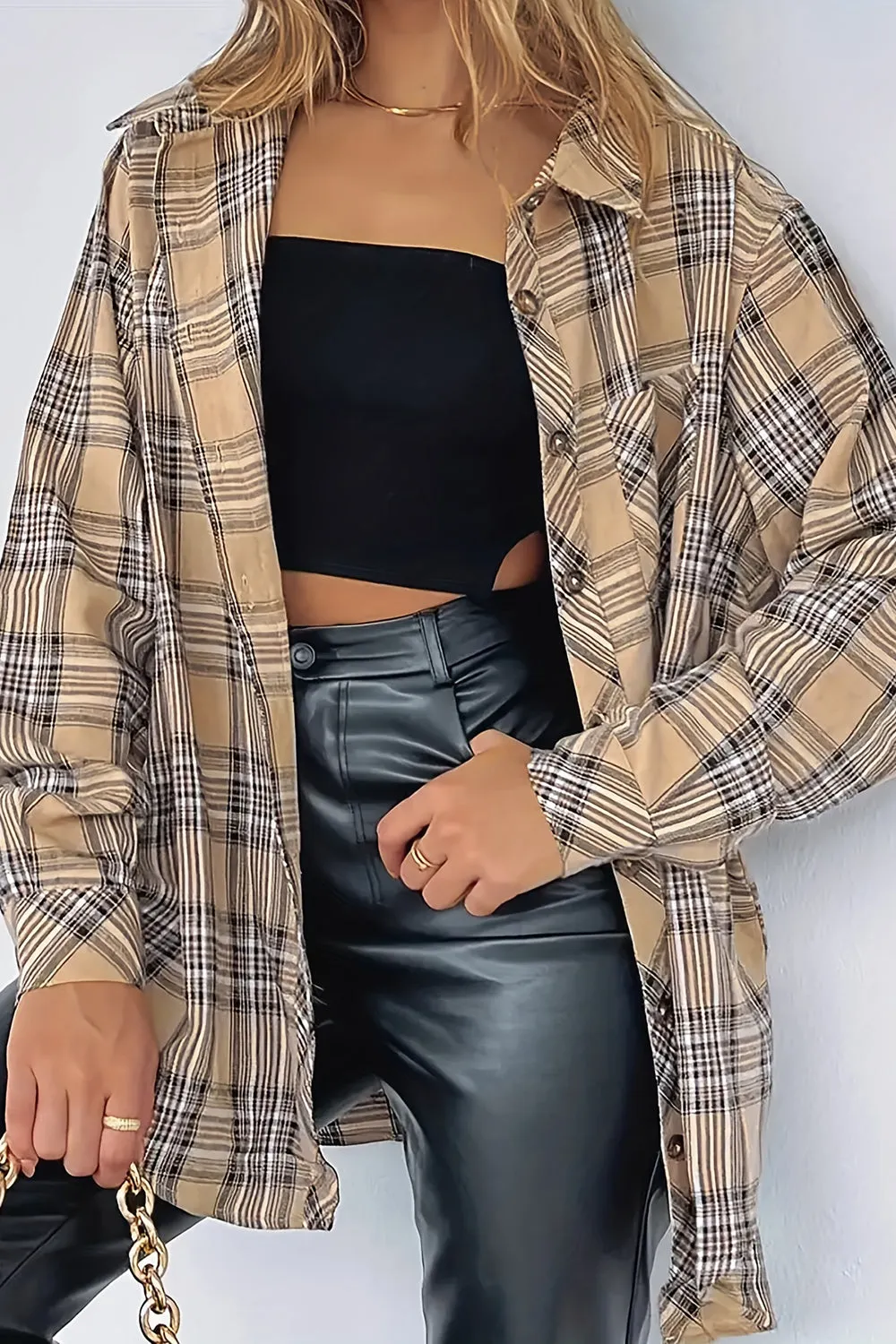 Kendra Plaid Long Sleeve Flannel