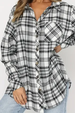 Kendra Plaid Long Sleeve Flannel