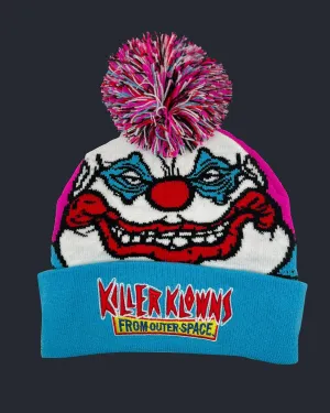 Killer Klowns Fatso Big Face Winter Pom Beanie
