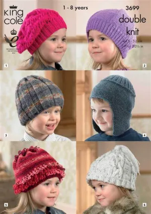 King Cole 3699 Childrens Hats