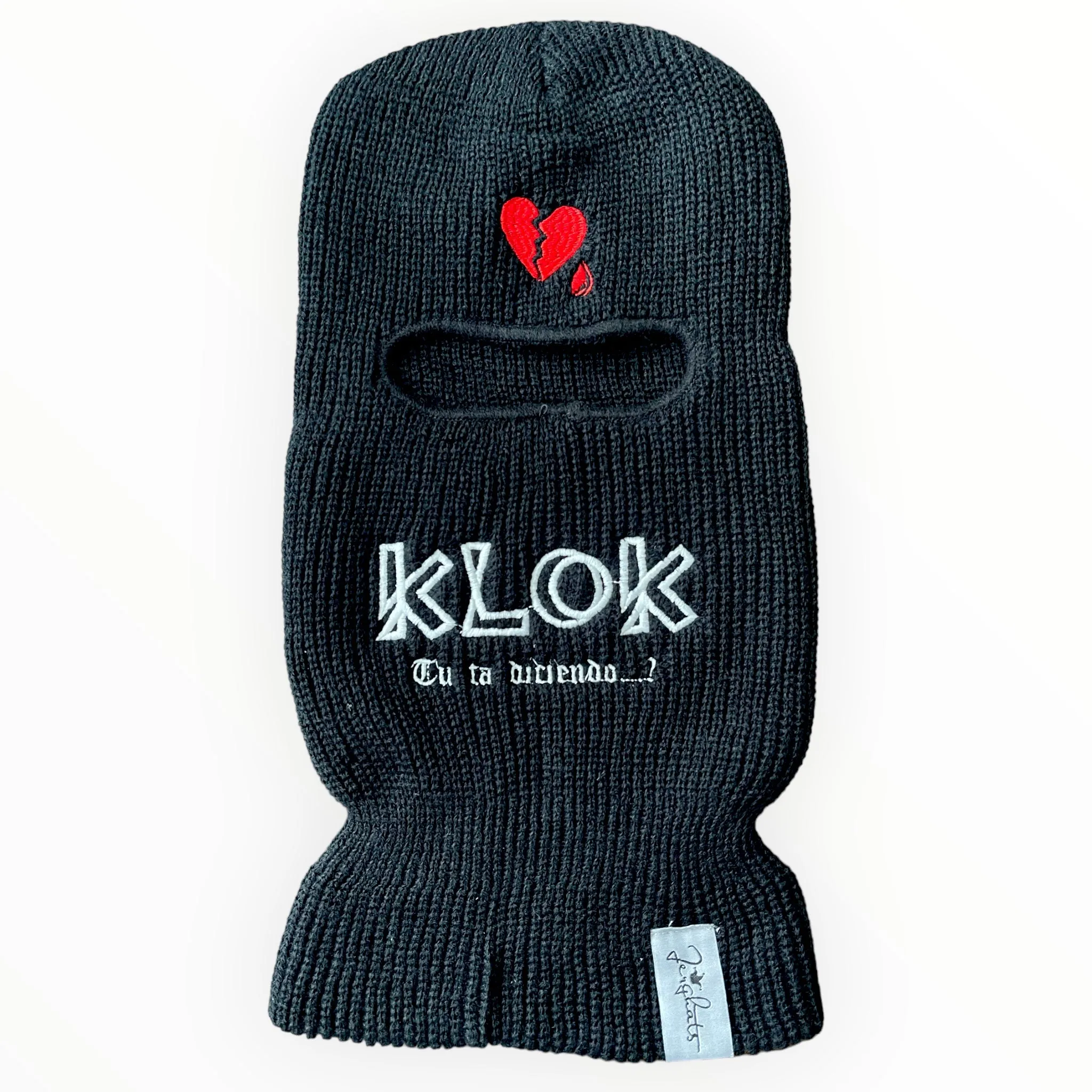 KloK tu ta D Ski Mask Broken Heart