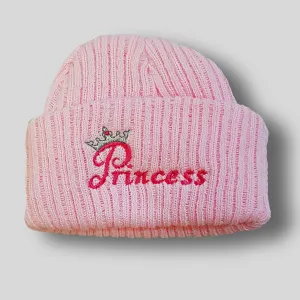 Knitted Baby Hat -Newborn  Princess Pink Beanie