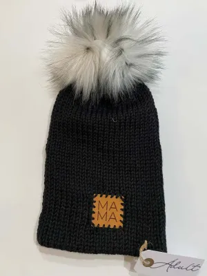 Knitted Toque,Beanie (Black)