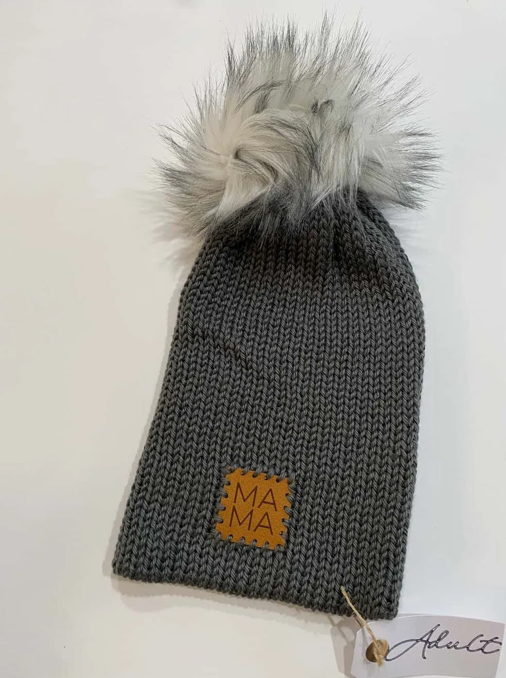 Knitted Toque,Beanie (Grey)