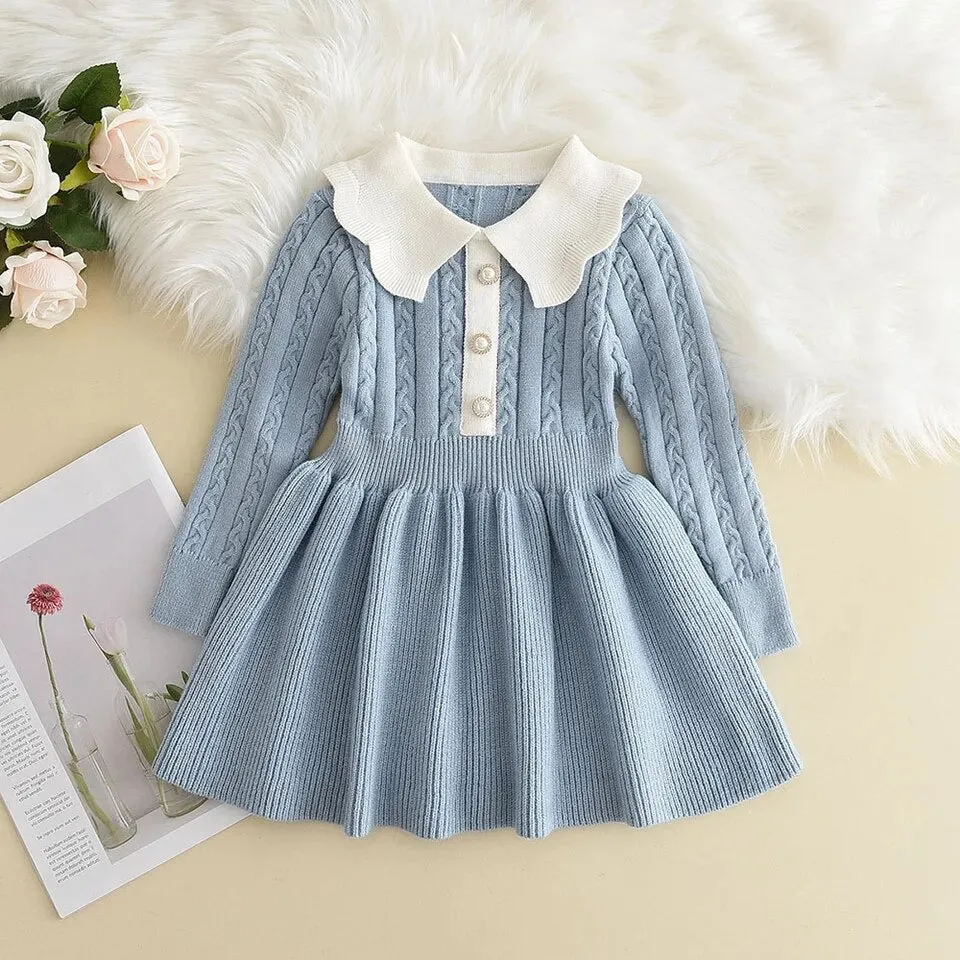 Knitting Long Slv Dress
