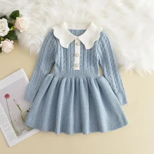 Knitting Long Slv Dress