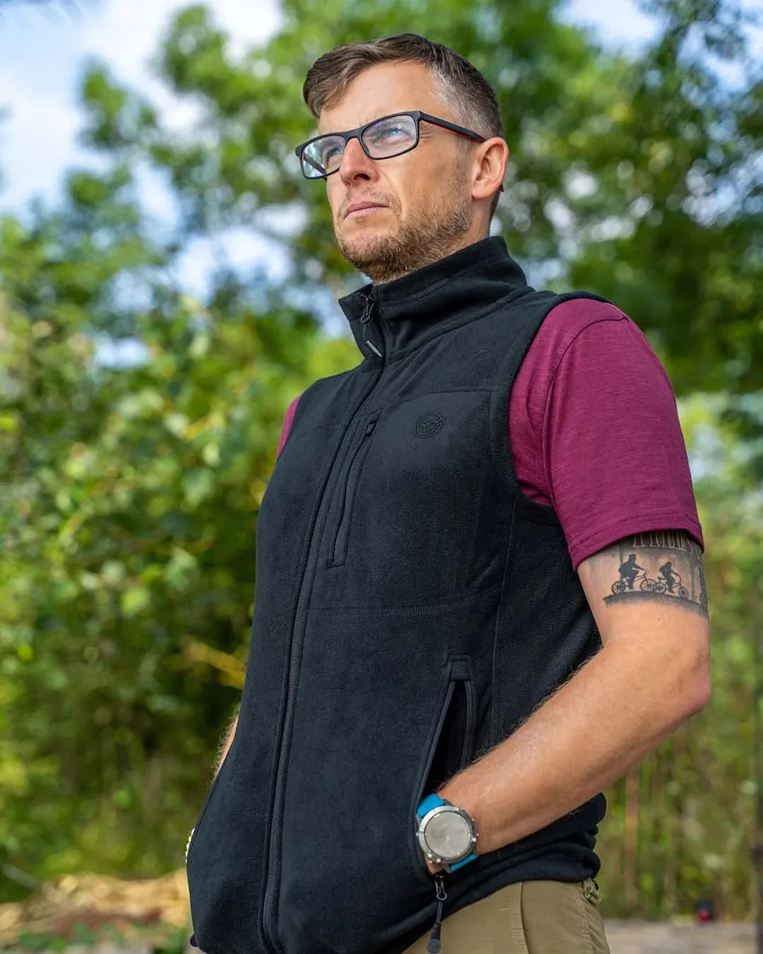 KORDA Fleece Gilet | Black