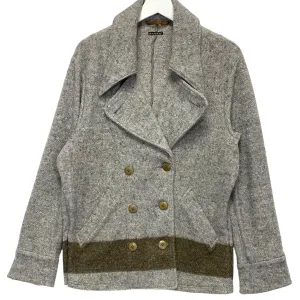 [L] Kapital Fleece Pea Coat Grey