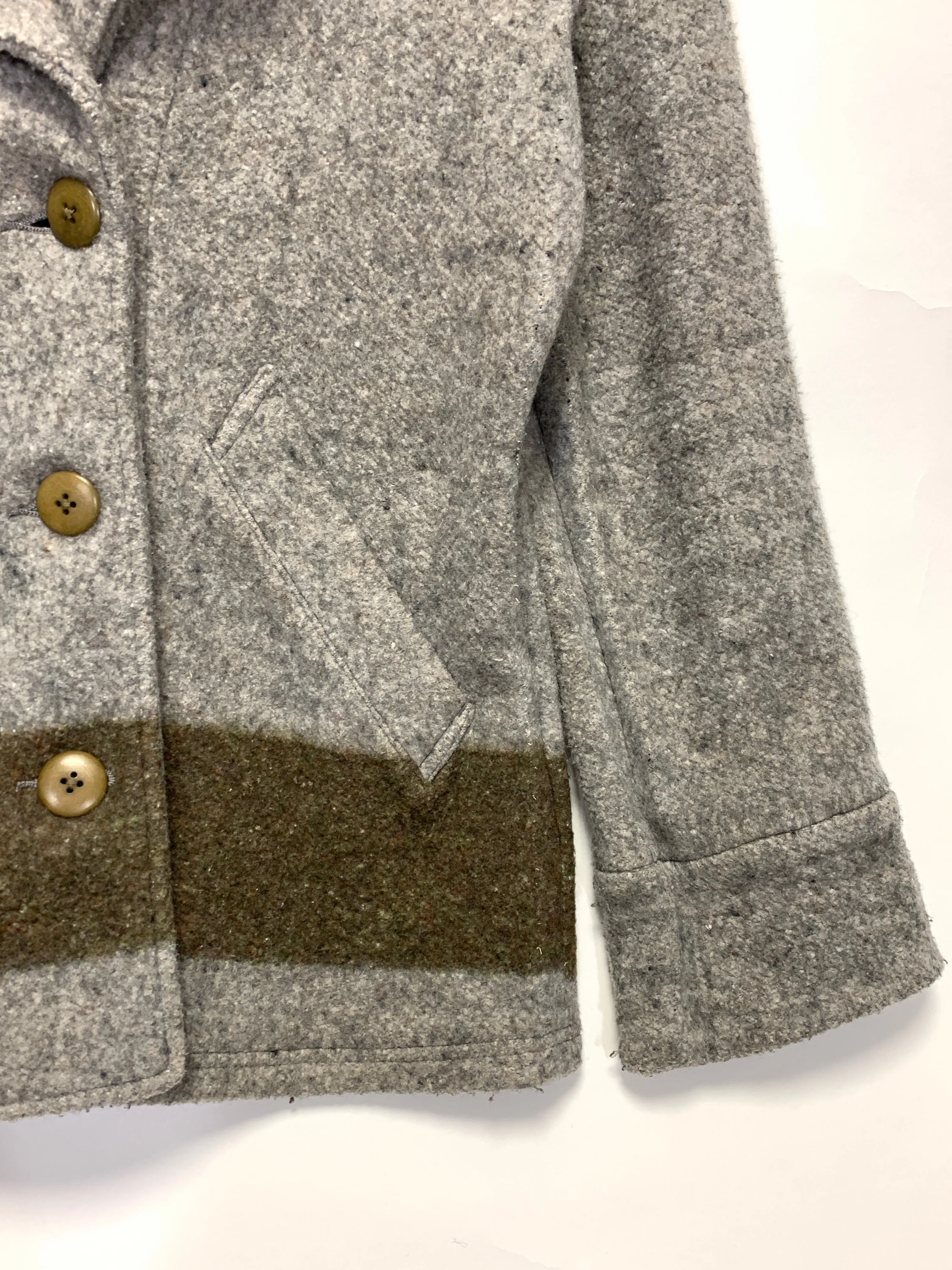[L] Kapital Fleece Pea Coat Grey