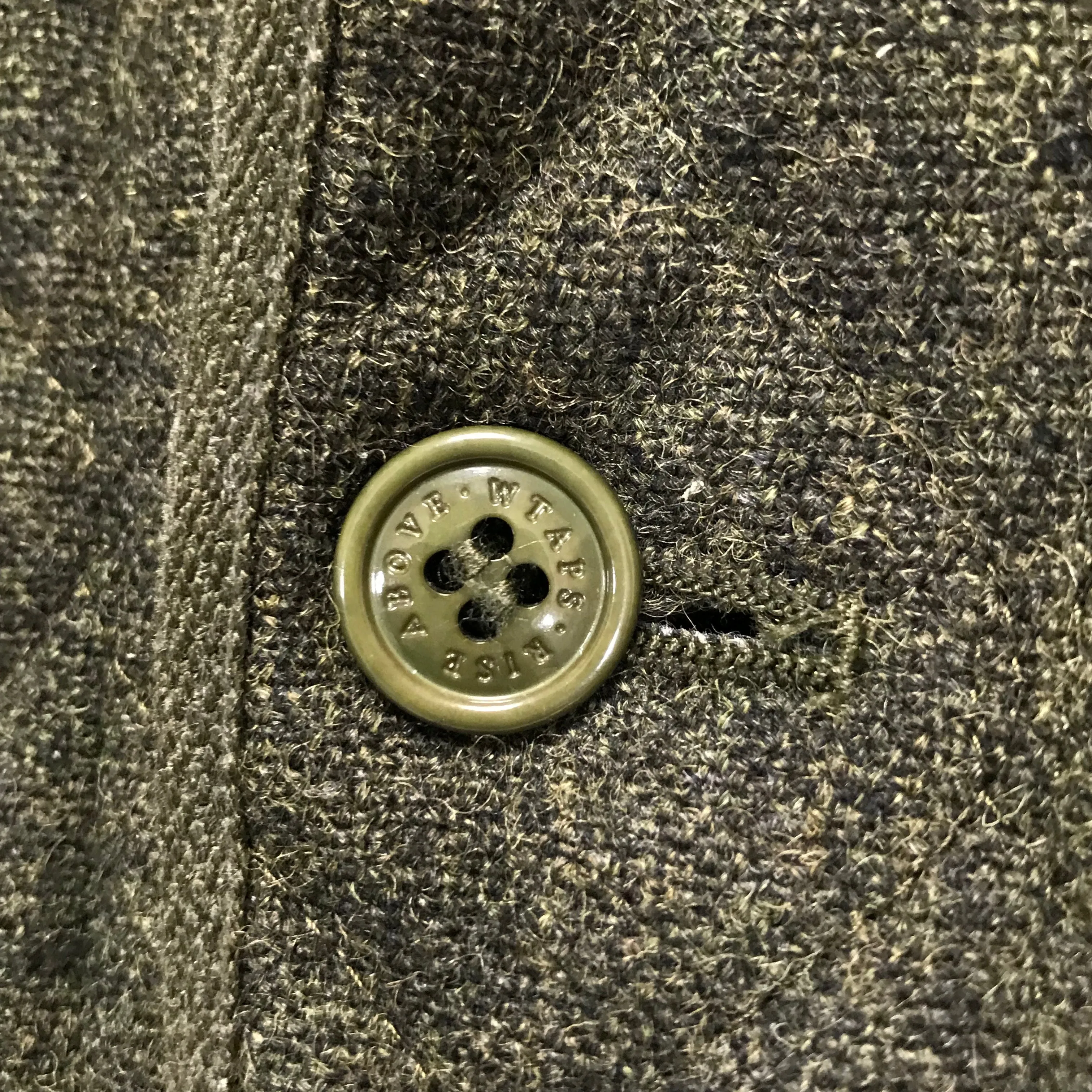 [L] WTAPS 07AW Hunted Gore Windstopper Wool Jacket Green