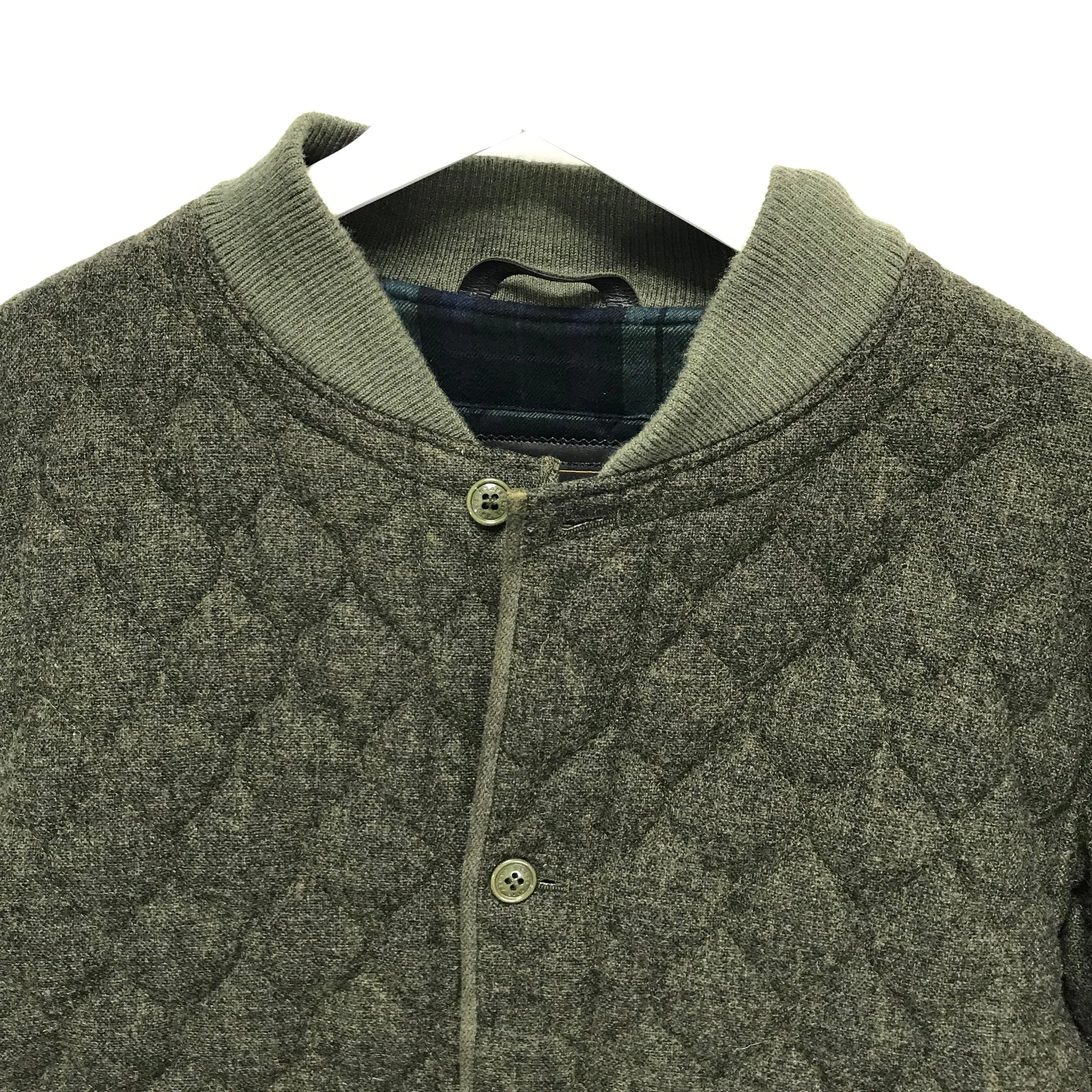 [L] WTAPS 07AW Hunted Gore Windstopper Wool Jacket Green