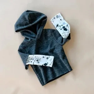 Lebron-Splatter Hoodie | Charcoal