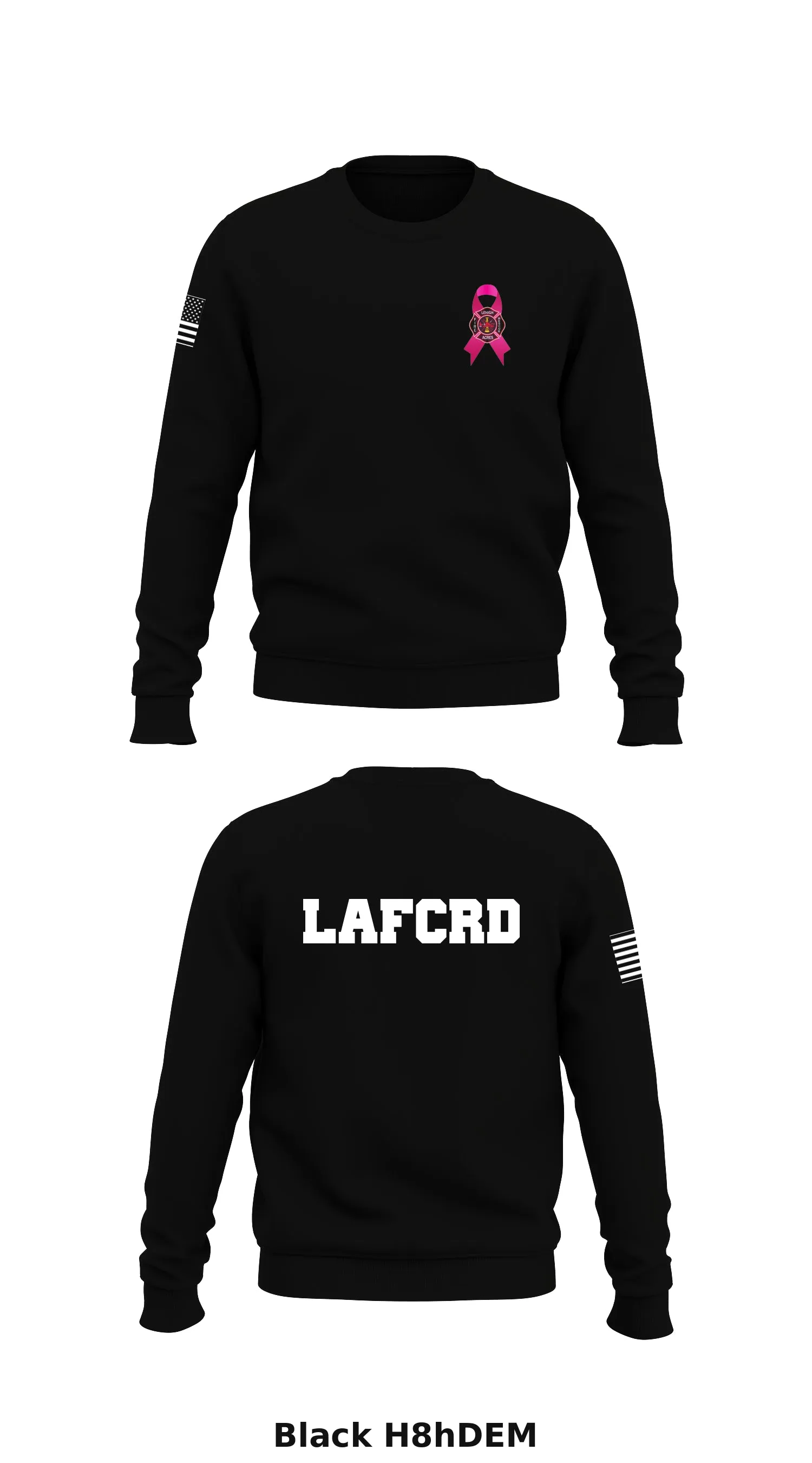 Lehigh Acres Fire Department  Store 1 Core Men's Crewneck Performance Sweatshirt - H8hDEM