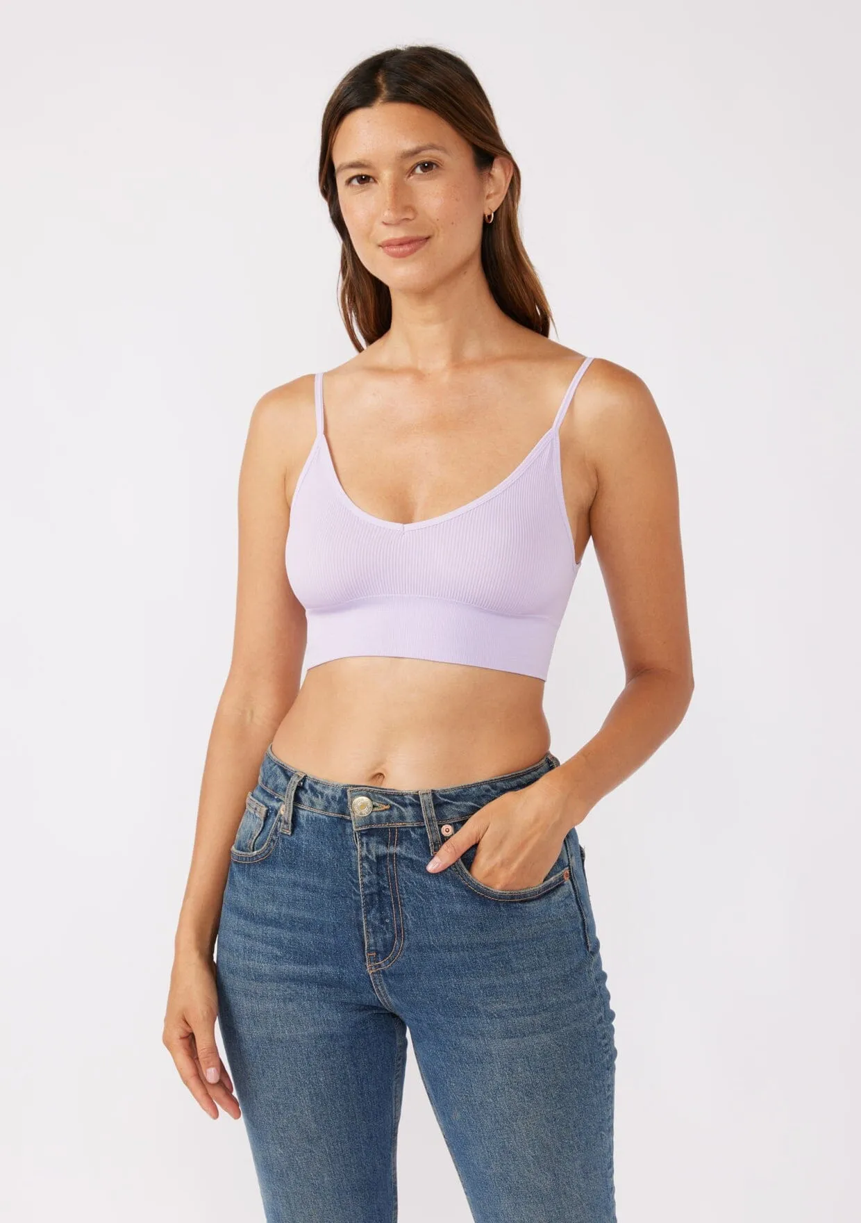 Leto Accessories Low Back Bralette