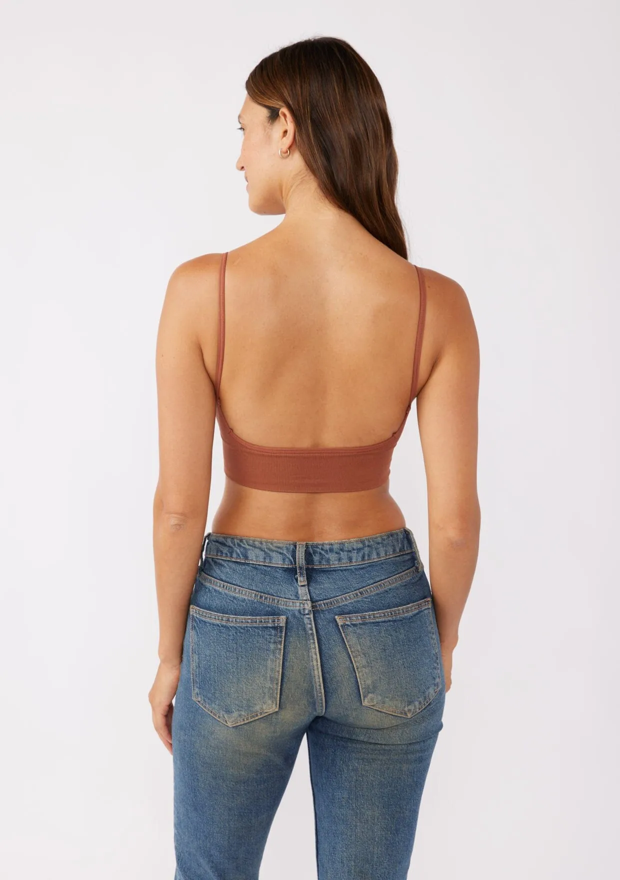 Leto Accessories Low Back Bralette