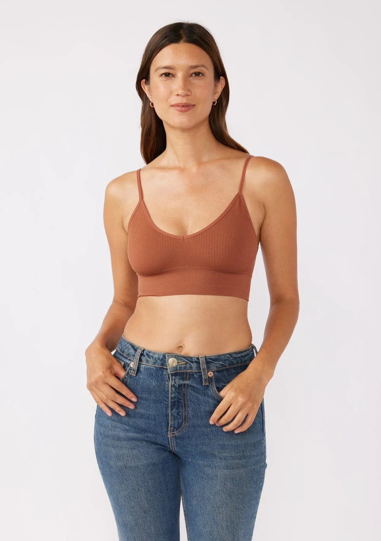 Leto Accessories Low Back Bralette
