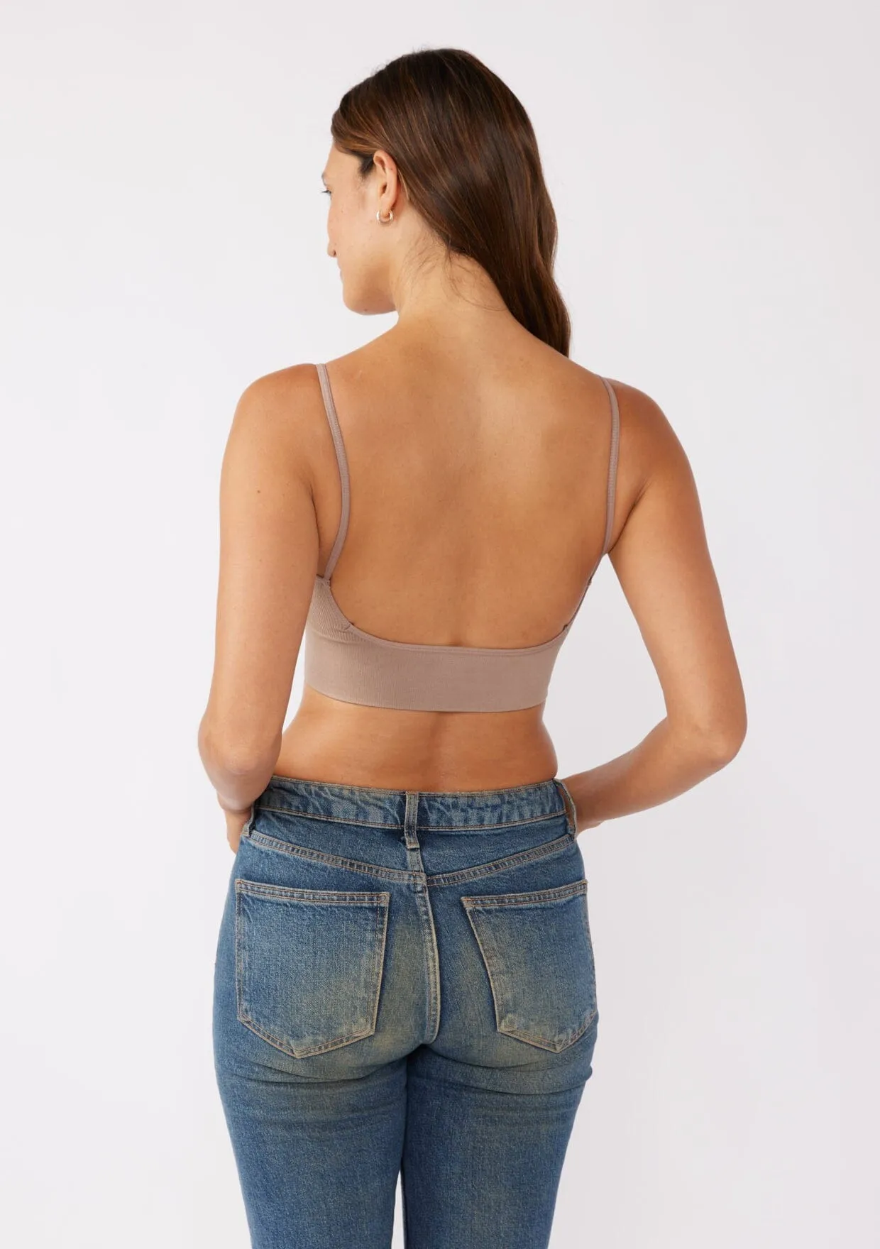 Leto Accessories Low Back Bralette