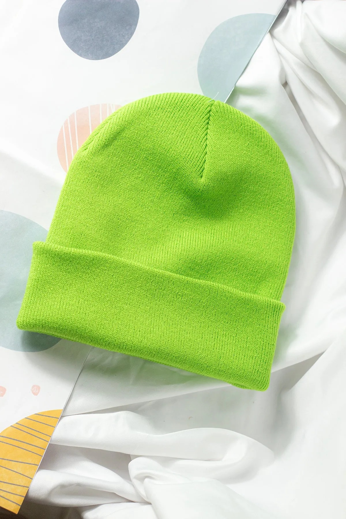 Lime Green Beanie Hat