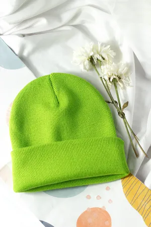 Lime Green Beanie Hat