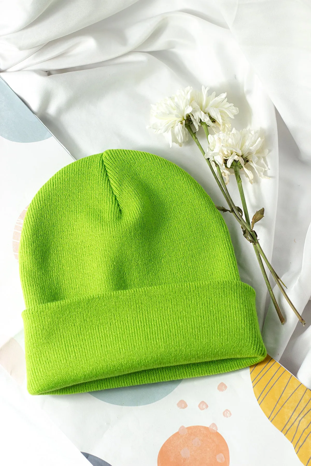 Lime Green Beanie Hat