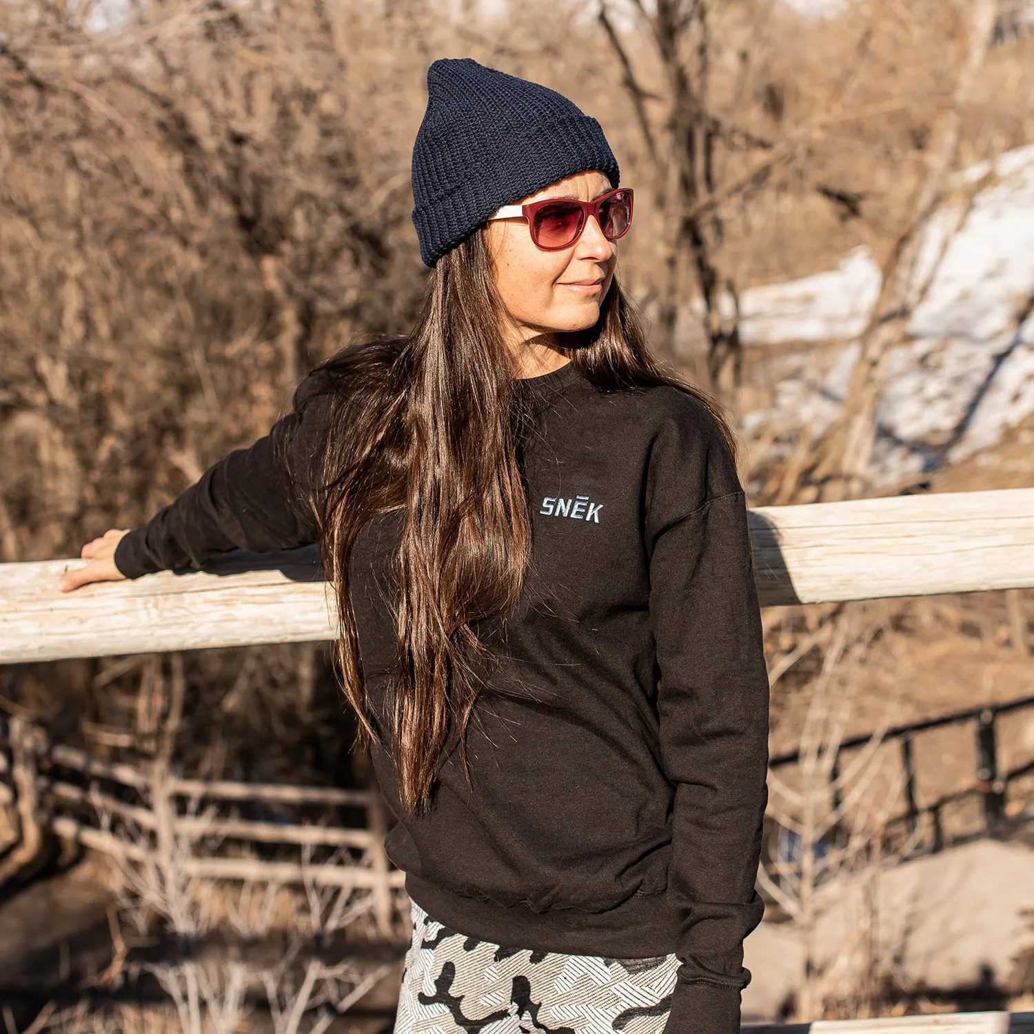 Logo Crewneck Fleece Sweatshirt