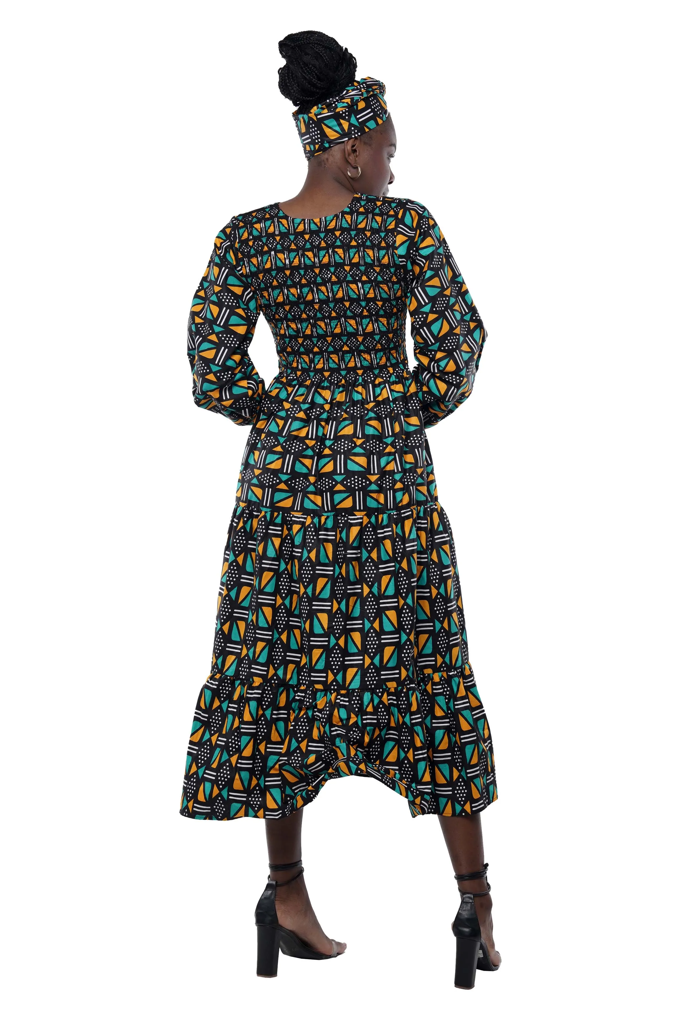 Long Maxi Smocked Tier Dress