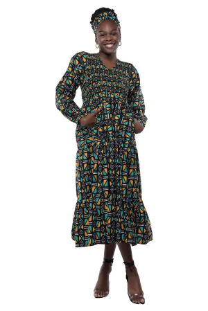Long Maxi Smocked Tier Dress