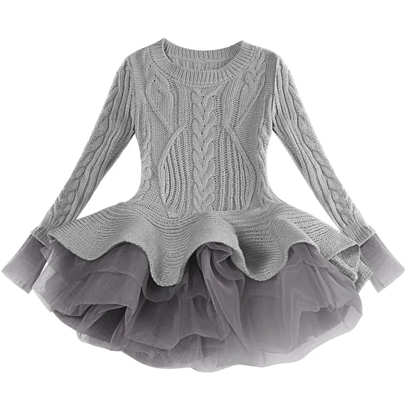 Long Slv Sweater Dress