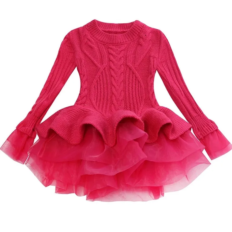 Long Slv Sweater Dress