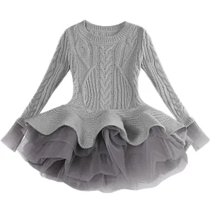 Long Slv Sweater Dress