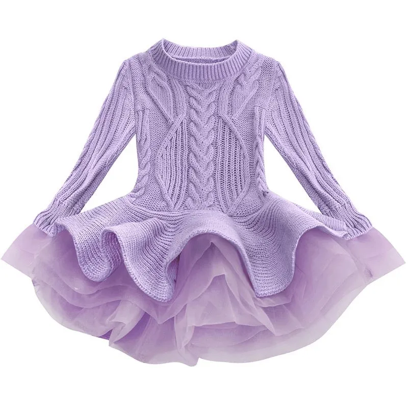Long Slv Sweater Dress