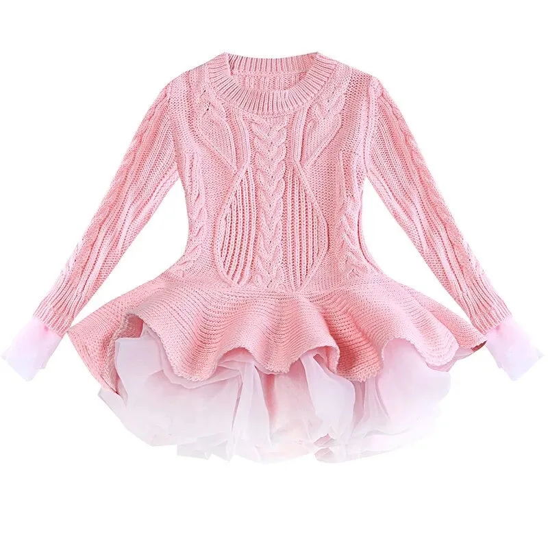 Long Slv Sweater Dress