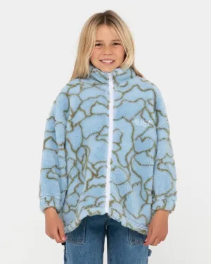 Low Tides Zip Through Sherpa Fleece Girl