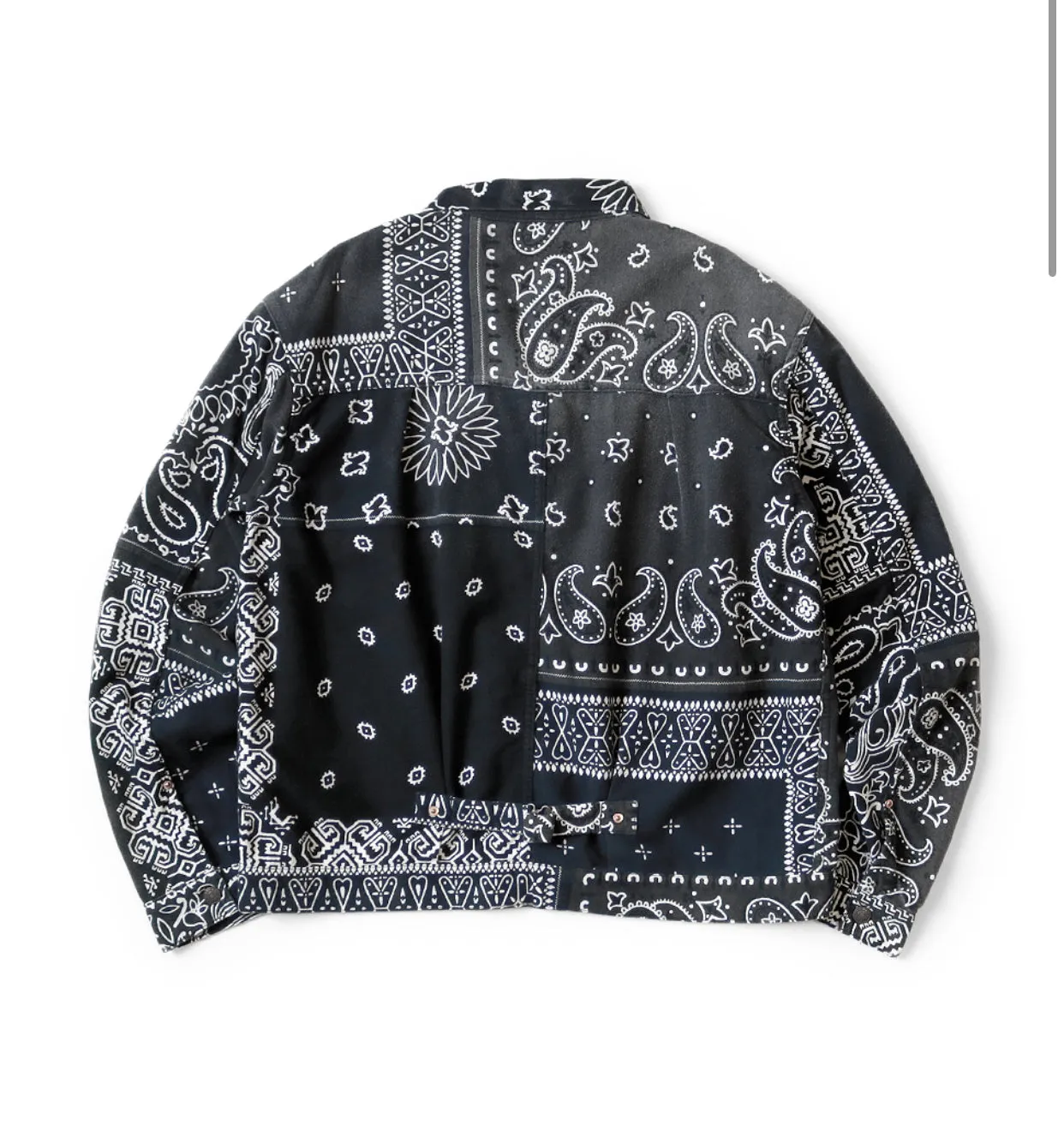[L~XL] DS! Kapital Kountry Reversible Flannel Bandana Pt 1st Jacket Black Khaki
