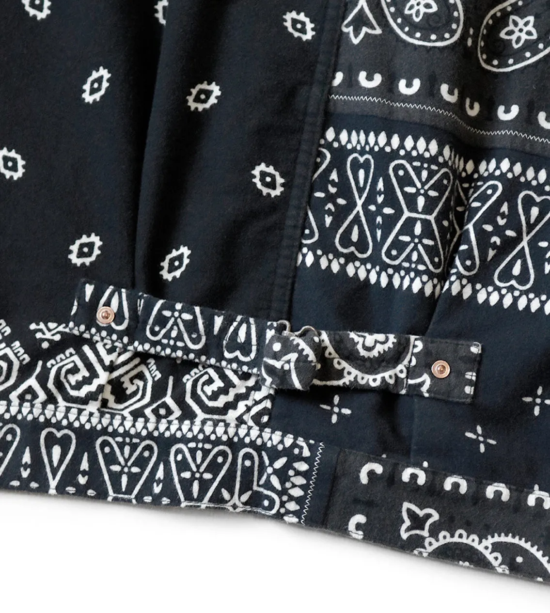[L~XL] DS! Kapital Kountry Reversible Flannel Bandana Pt 1st Jacket Black Khaki