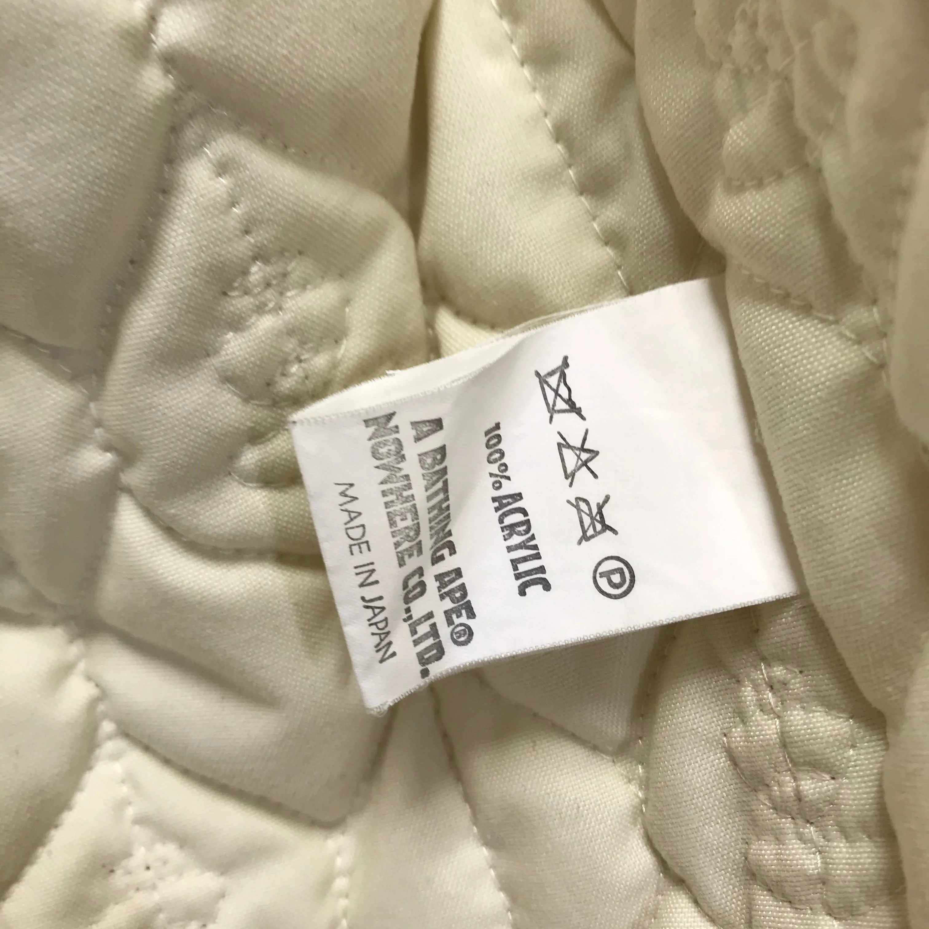 [M] A Bathing Ape Bape Foot Soldier Fleece Eskimo Jacket Beige