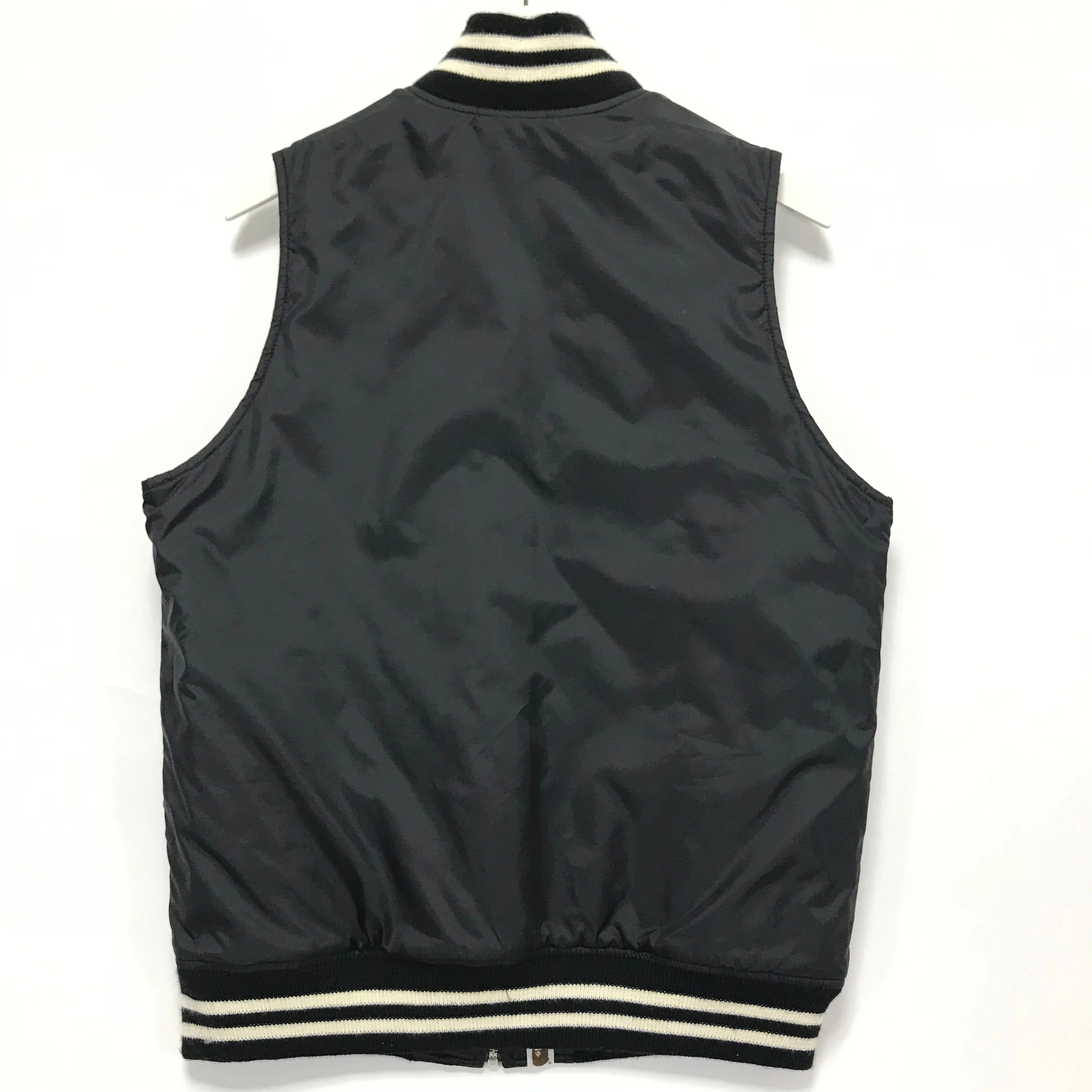 [M] A Bathing Ape Bape Sta Quilted Reversible Vest Black