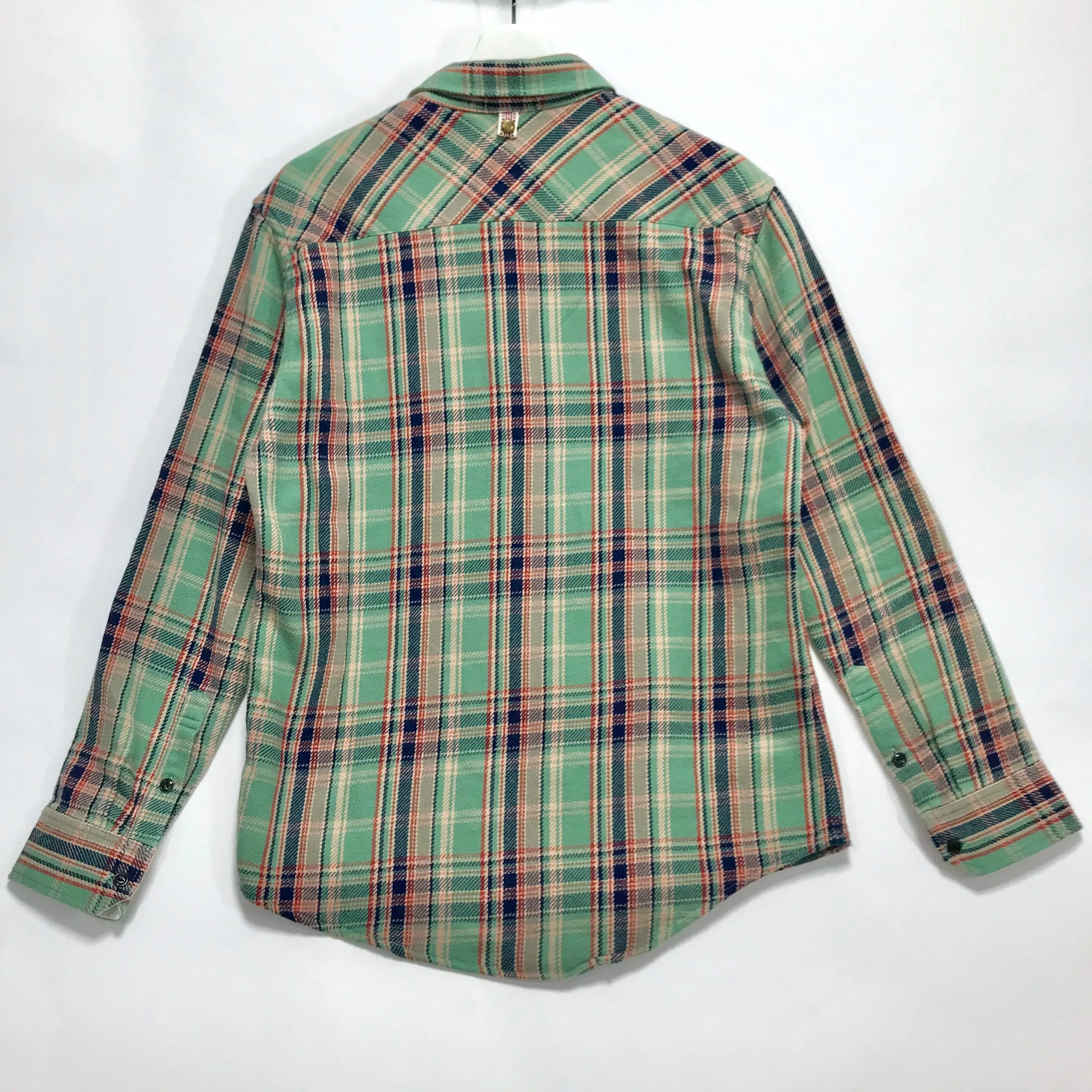 [M] Visvim 10AW Black Elk Flannel Shirt L/S Green