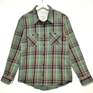 [M] Visvim 10AW Black Elk Flannel Shirt L/S Green